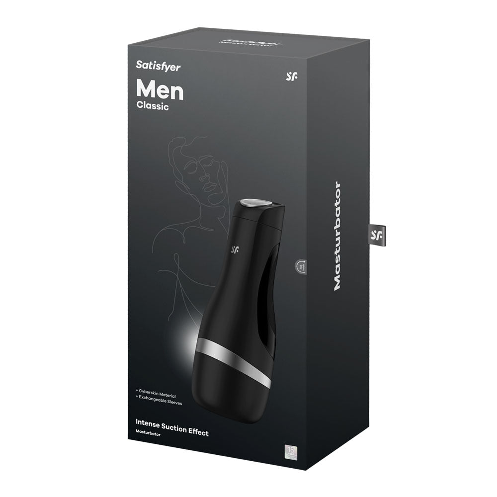 Satisfyer Men Classic - Black/Silver Stroker